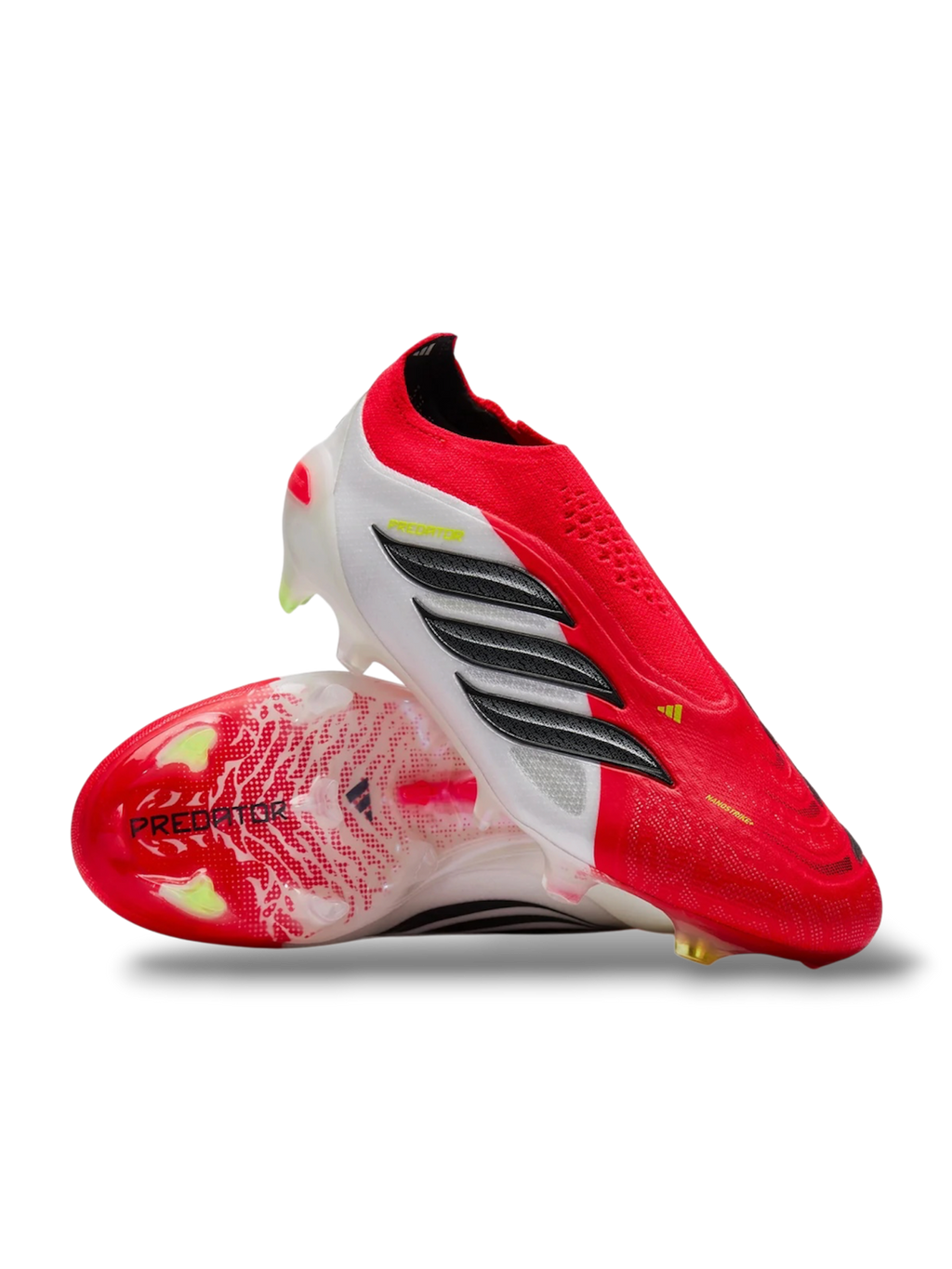 Adidas Predator Elite Laceless FG GS 'Lucid Red Core Black Cloud White'