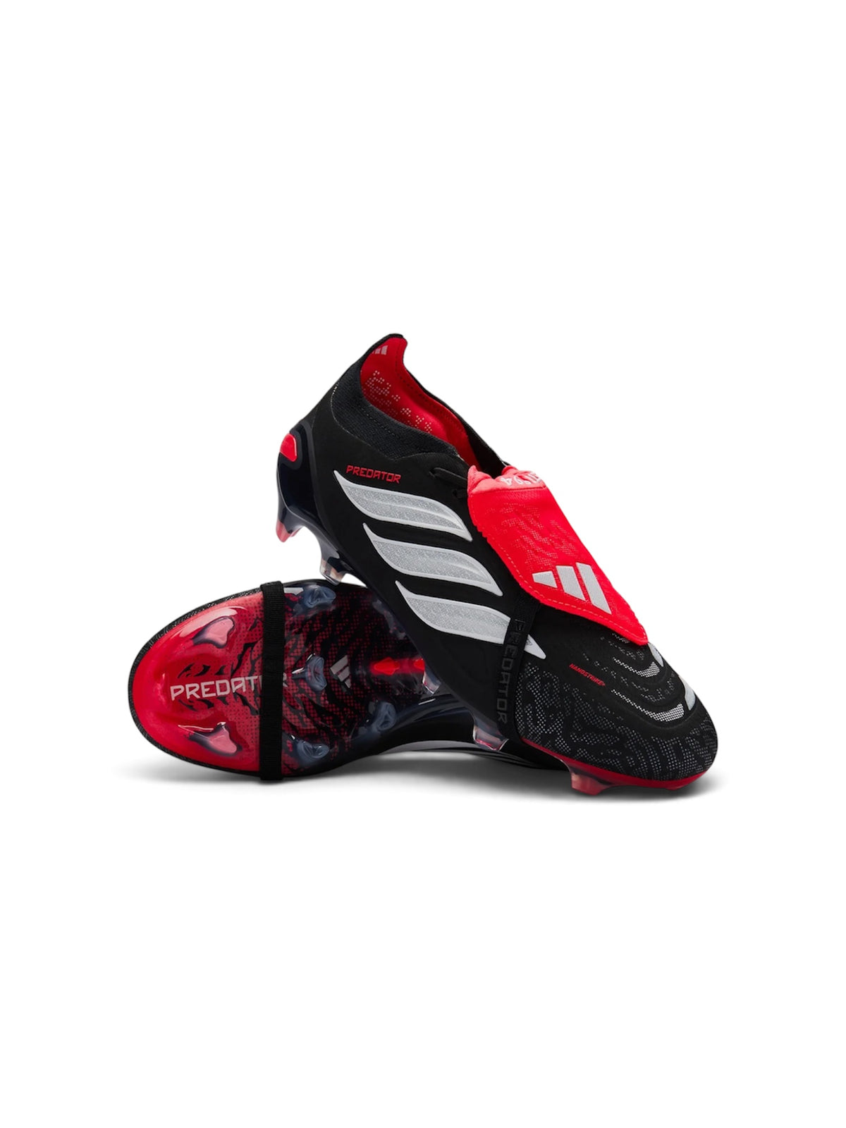 Adidas Predator Elite Fold Over Tongue FG 'Core Black Cloud White Lucid Red'