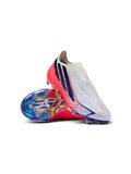 Adidas F50 Hyperfast Elite Laceless FG 'Cloud White Solar Purple‘L